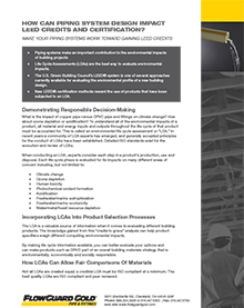 How Can Piping System Design Impact LEED Credits and Certification