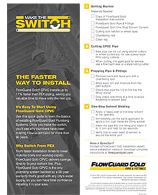 Plumbers' CPVC Installation Checklist | FlowGuard Gold