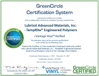 +Vantage Vinyl™ GreenCircle Certified