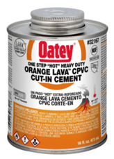 oatey orange lava solvent cement